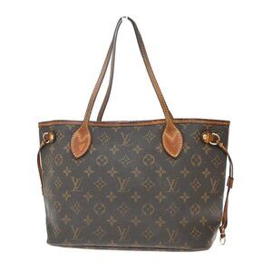 LOUIS VUITTON Neverfull PM Shoulder Tote Bag Monogram Leather BN M40155 18KB189